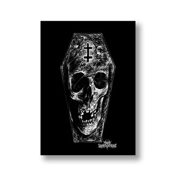 Coffin Skull - A4 Print