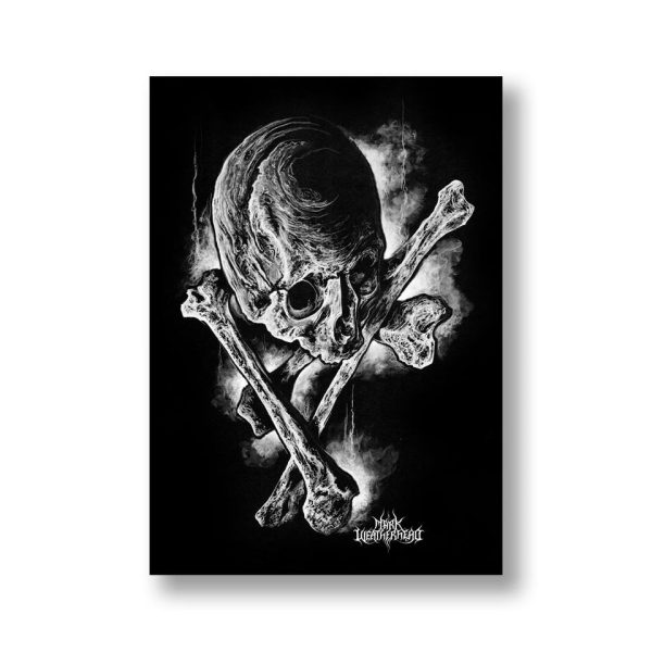 Skull and Bones - A3 Gouache Print